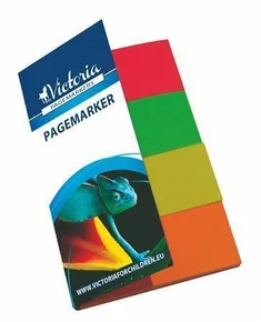 Značkovacie prúžky, mix farieb, 4x40 lístkov, 20x50 mm, VICTORIA